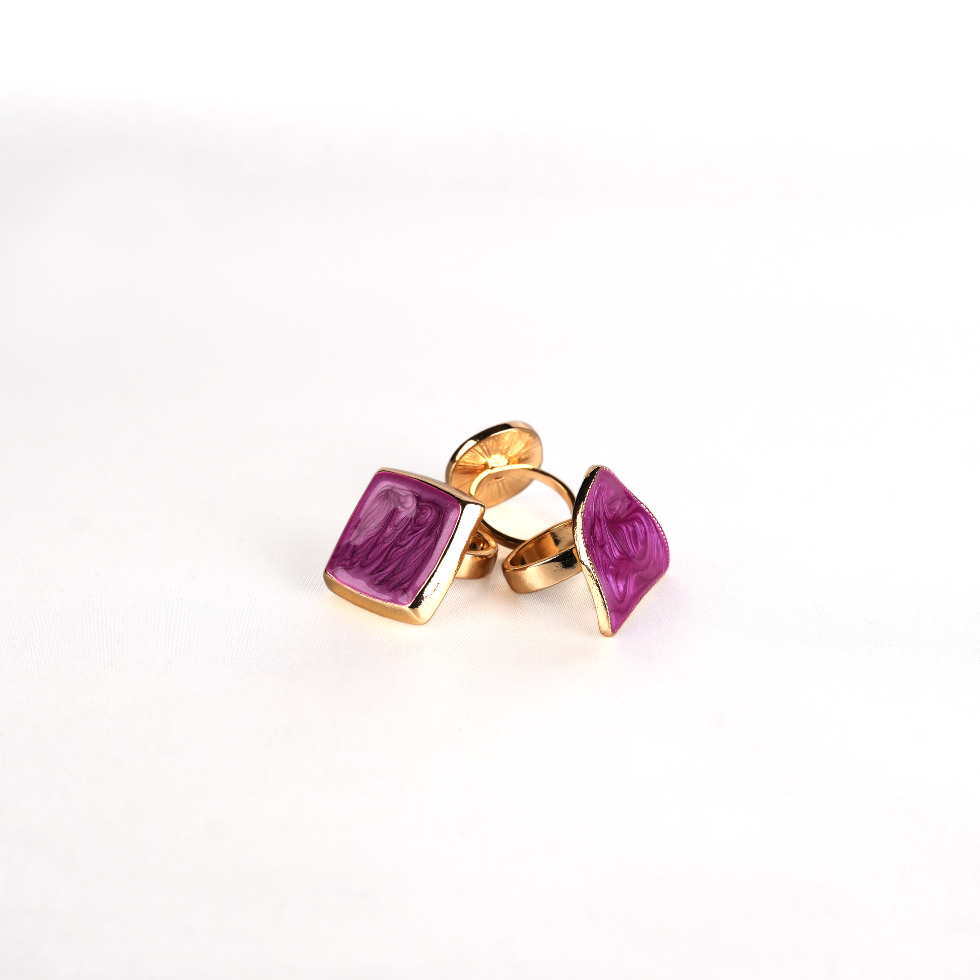 Amethyst Drip Ring Set