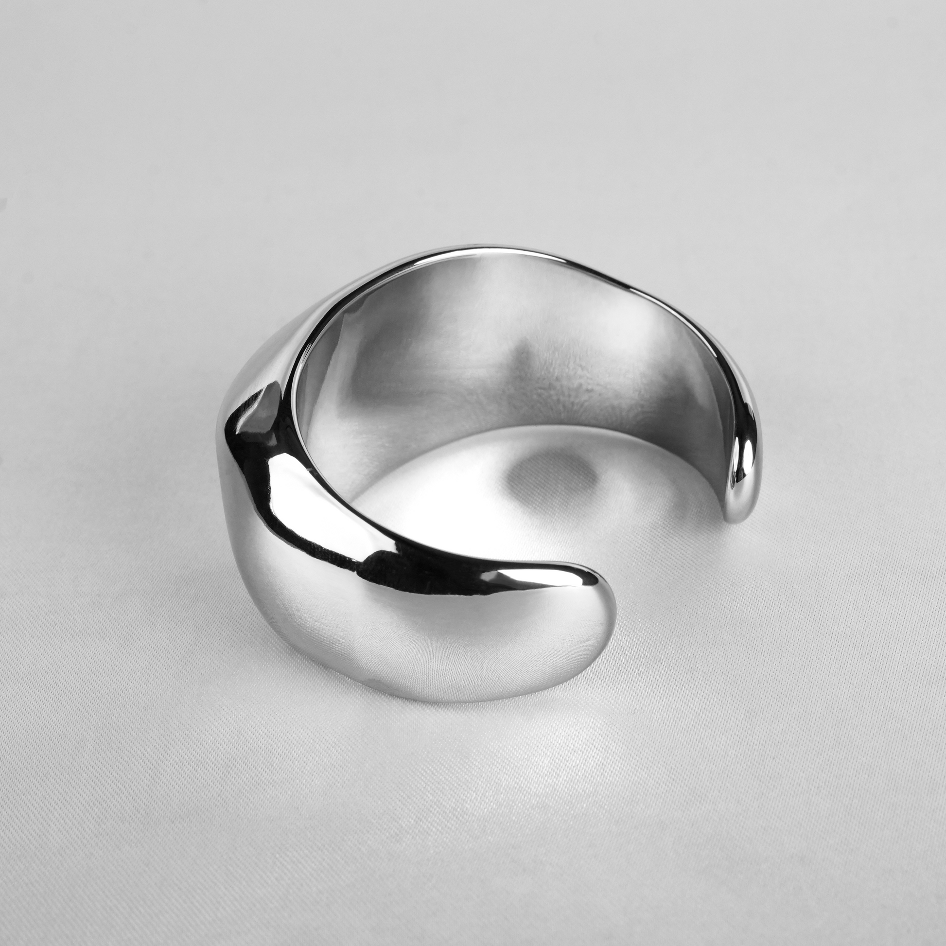 Silver Aura Cuff Bangle