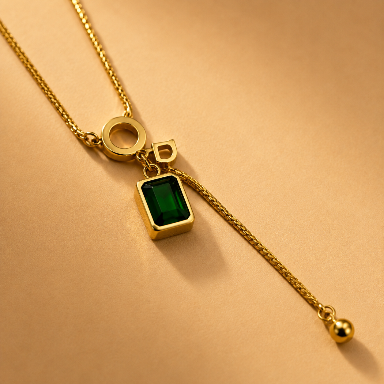 Diamond Classic Chain Pendant – Gold view 3