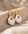 Irregular Pendant Earrings – Gold view 5