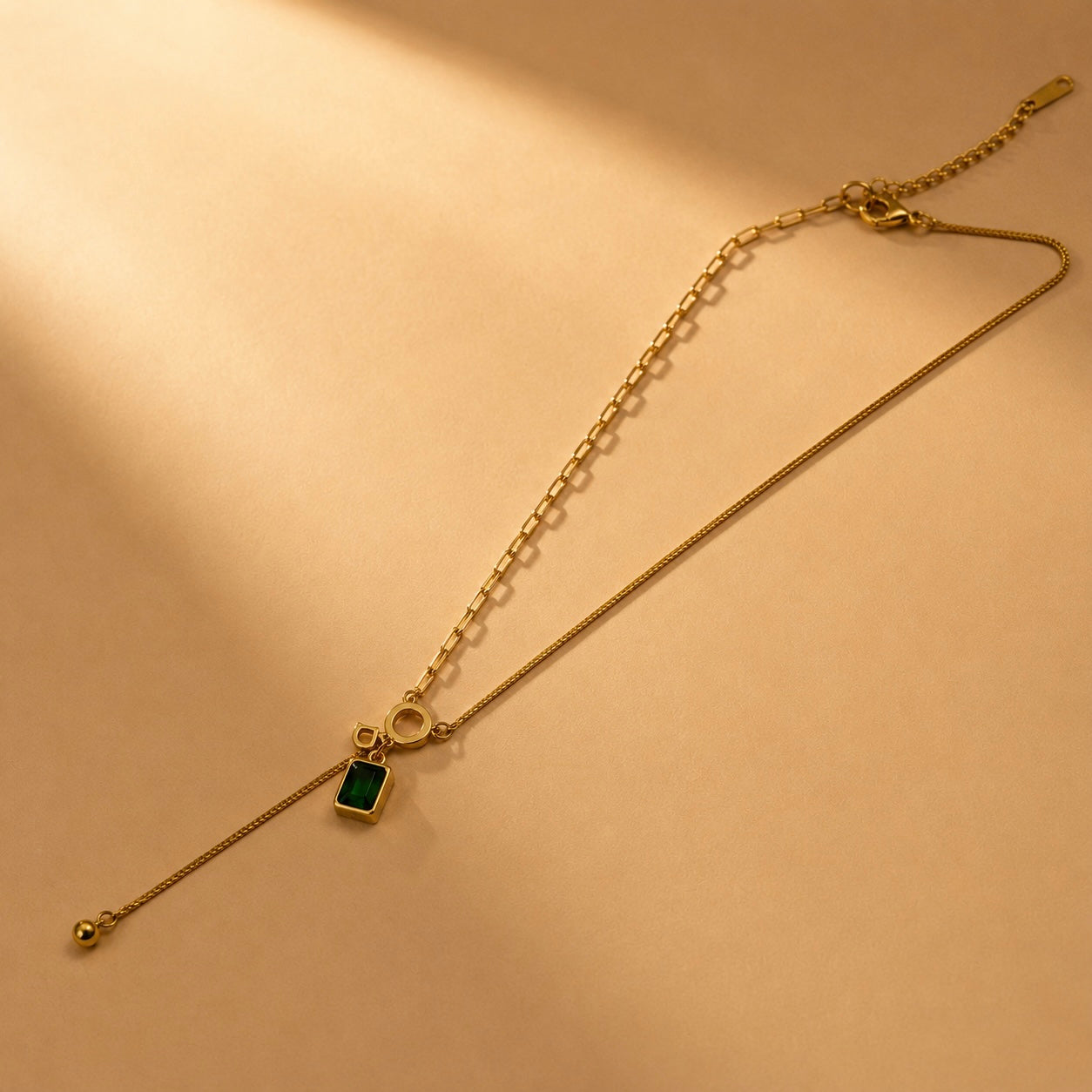 Diamond Classic Chain Pendant – Gold view 4