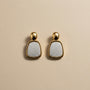 Open Frame Earrings – Gold view 3