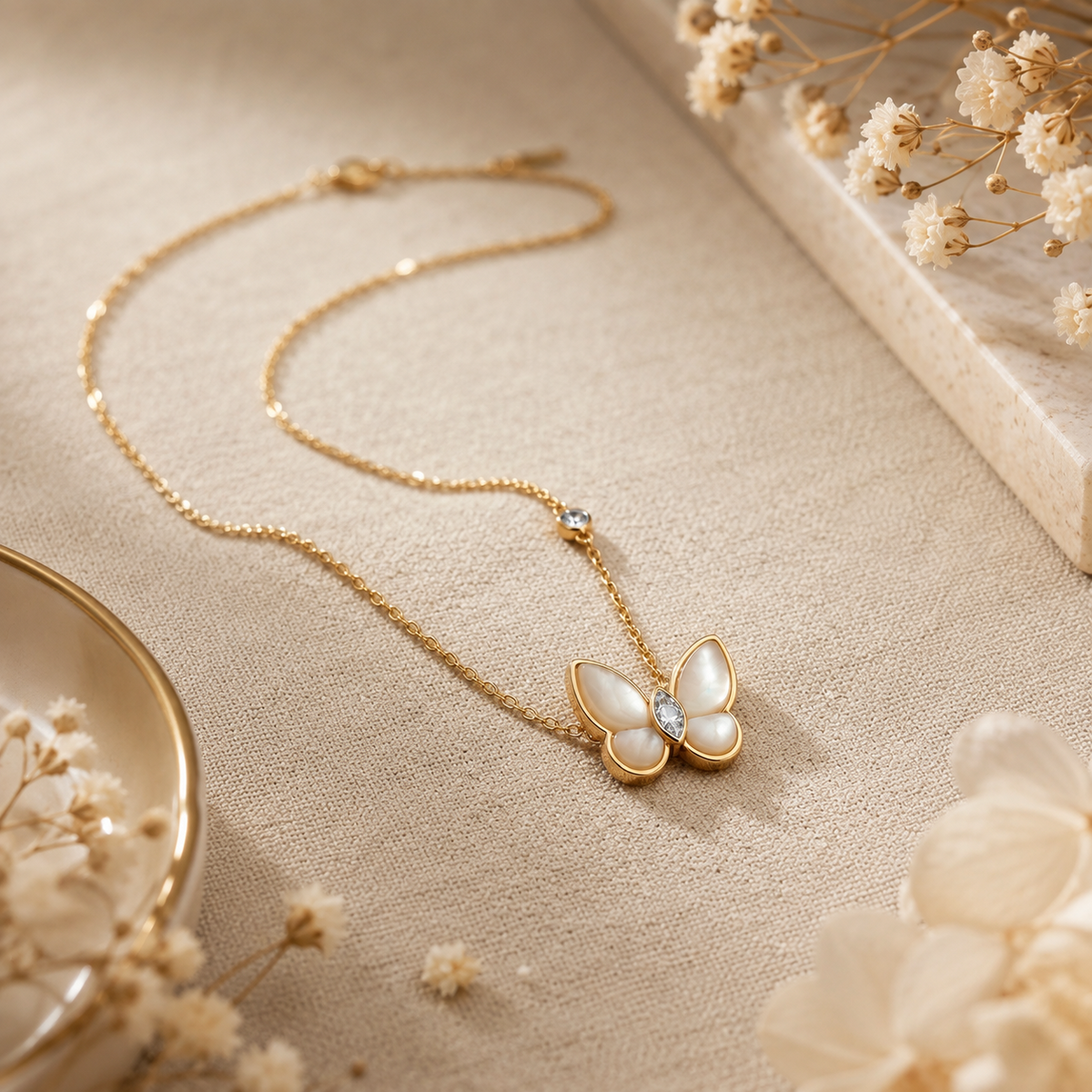 Butterfly Lovely Chain Pendant — detail