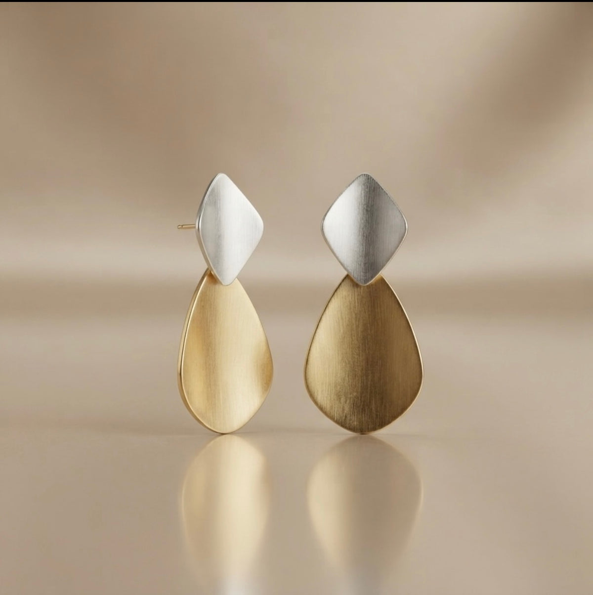 Fancy Long Earrings – Gold view 10