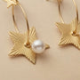 Fancy Star Earrings – Gold view 2