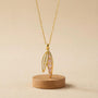 Leafy Chain Pendant – Gold view 8