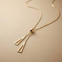 Stylish Fancy Chain Pendant – Gold view 4