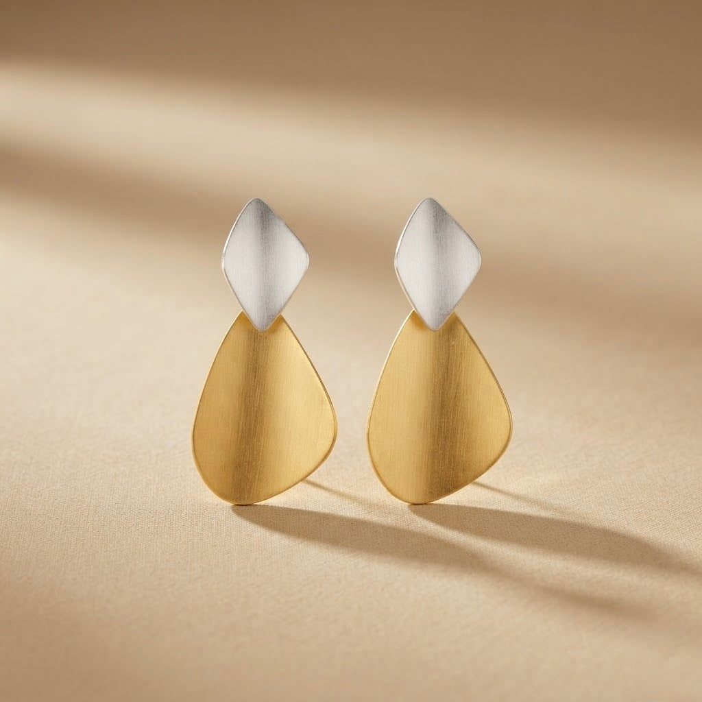 Fancy Long Earrings – Gold view 15