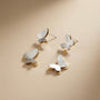 Butterfly Stylish Earrings — wearing