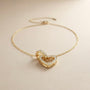 Heart Lovely Chain Pendant – Gold view 2