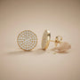 Stud Earrings – Gold view 3