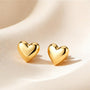 Mini Heart Earrings – Gold view 5