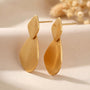 Fancy Long Earrings – Gold & Silver Mix view 8
