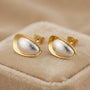 Pearl Fancy Earrings – Gold view 3