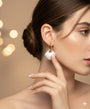Irregular Pendant Earrings – Gold view 1
