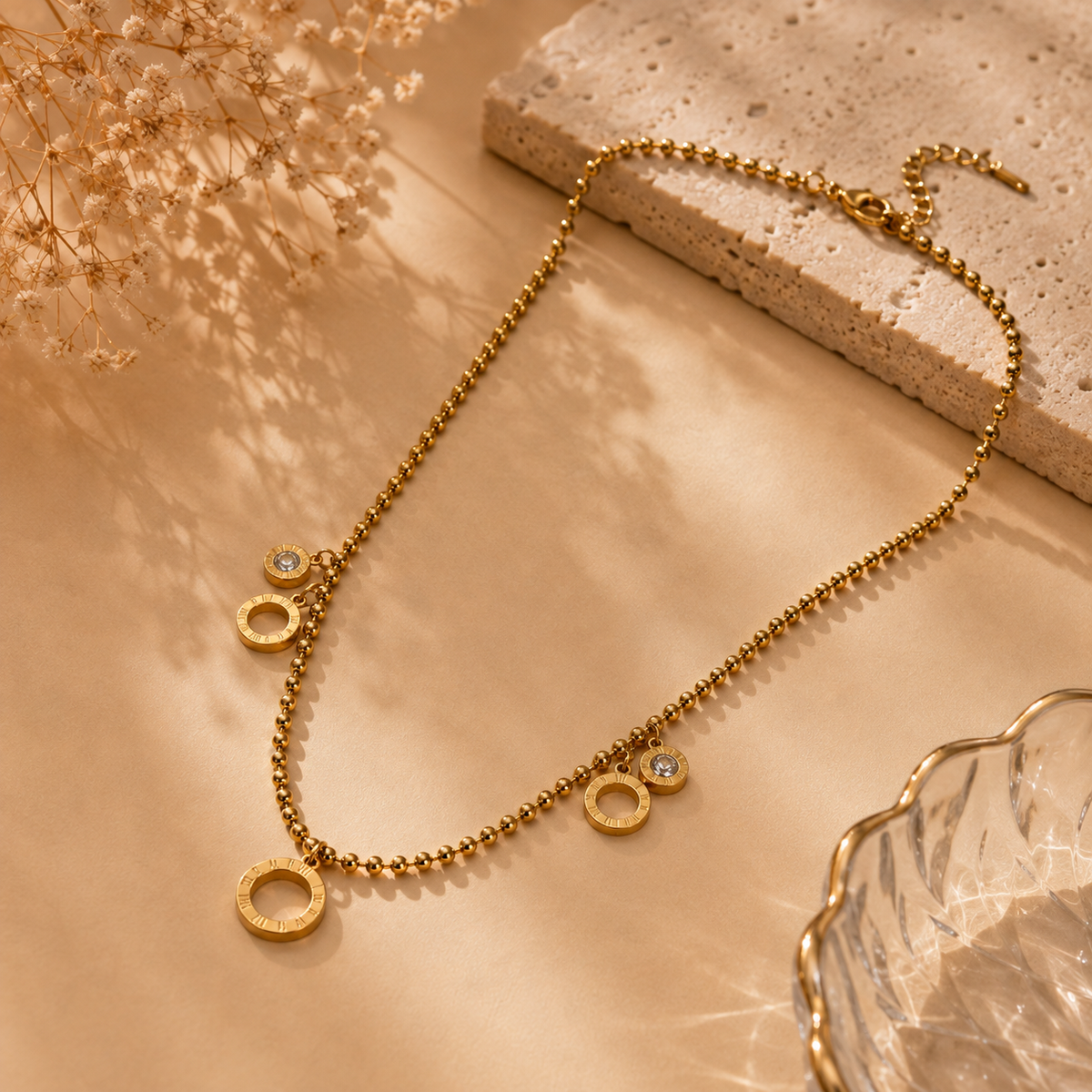 Fancy Chain Pendant – Gold view 6