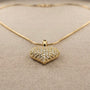 Heart Fancy Chain Pendant – Gold – Gold view 13