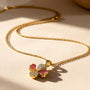 Flower Chain Pendant – Petite – Gold view 6