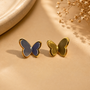 Butterfly Earring – Gold & Silver Mix view 4