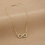 Infinity Chain Pendant – Gold view 5