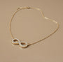 Infinity Chain Pendant – Gold view 1