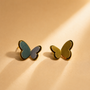 Butterfly Earring – Gold & Silver Mix view 2