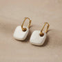Irregular Pendant Earrings – Gold view 3