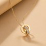 Roman Number Chain Pendant – Gold view 7