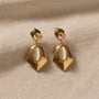 Gemstone Stylish Earrings – Gold view 3