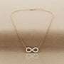 Infinity Chain Pendant – Gold view 2