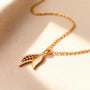 Leafy Chain Pendant – Gold + White view 21