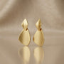 Fancy Long Earrings – Gold & Silver Mix view 2