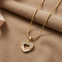 Heart Chain Pendant – Gold view 4