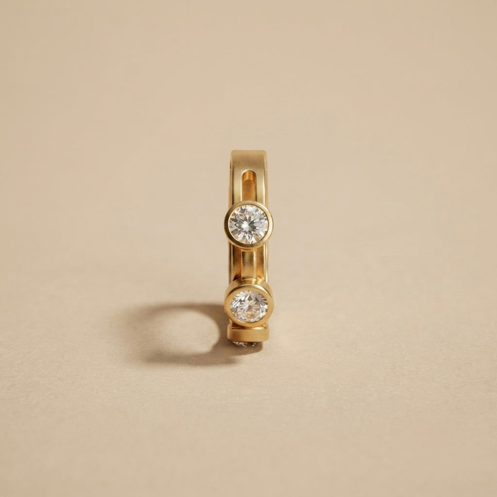 Diamond Fancy Finger Rings – Gold view 2