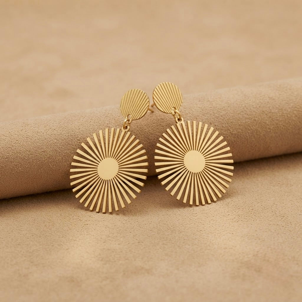 Stylish Earrings – Gold view 3