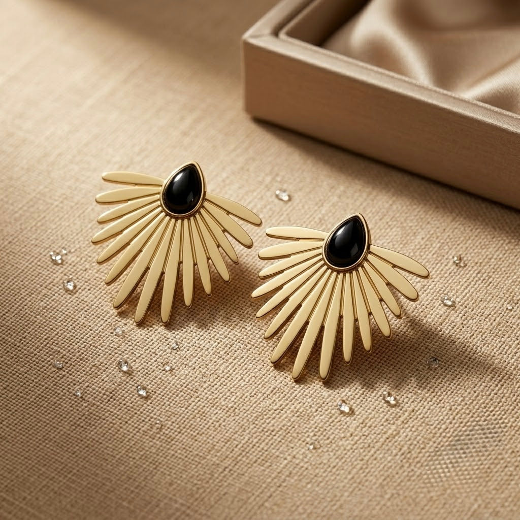 Fancy Earrings – Gold view 5