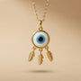 Evil Eye Chain Pendant – Petite – Gold view 1