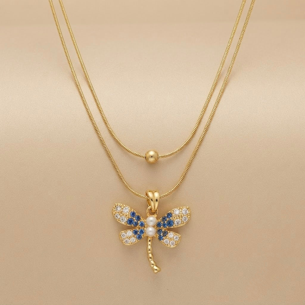 Dragonfly Chain Pendant — detail