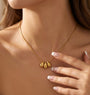 Water Drop Styles Chain Pendant – Gold view 2