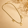 Fancy Chain Pendant – Gold view 4