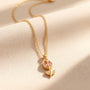 Rose Classic Chain Pendant – Gold + Pink view 7
