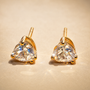 Simply Stud Earrings – Rose Gold view 3