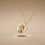 Roman Number Chain Pendant – Gold view 6