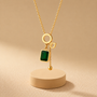 Diamond Classic Chain Pendant – Gold view 9