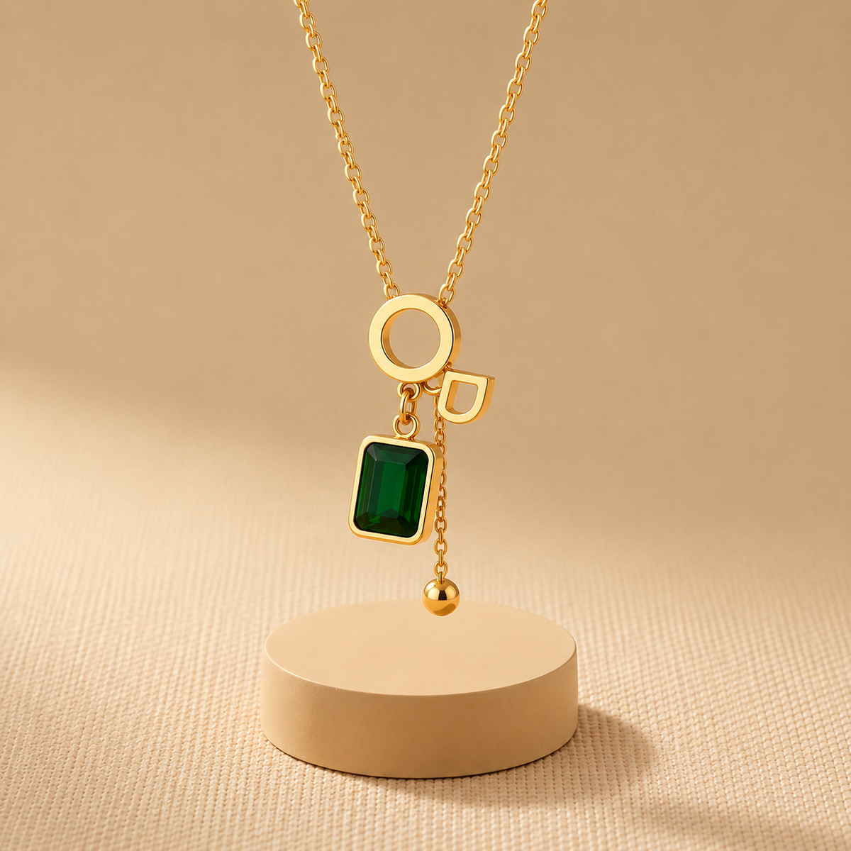 Diamond Classic Chain Pendant – Gold view 9