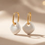 Irregular Pendant Earrings – Gold view 6