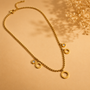 Fancy Chain Pendant – Gold view 3