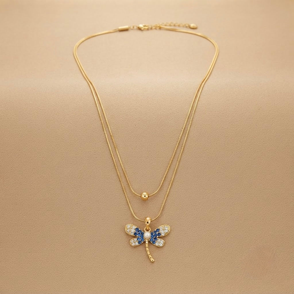 Dragonfly Chain Pendant — detail
