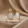 Open Frame Earrings – Gold view 5