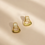 Stylish Drop Earrings – Gold view 2